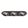 SHARM R III süllyesztett lámpa fekete/fekete réz 230V LED 3x10W 24°  3000K