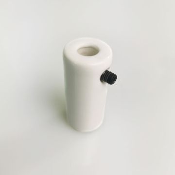 Porcelán Kábel vezető, mennyezeti, fehér - textil vezetékhez