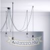 Porcelán kábelvezető design lámpa installációkhoz