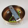  Antik sárgaréz plafontárcsa mennyezetirózsa 2-5 kivezetéssel 100mm, oldal rögzítős fém kábelrögzítővel