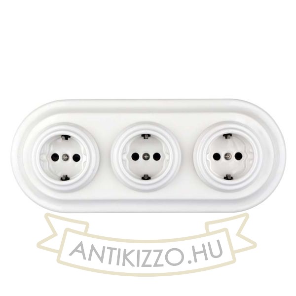 Bolono porcelán 3-as konnektorsor