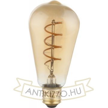 ST64 spirál LED dekor izzó - 4W - 2000K - Szabályozható