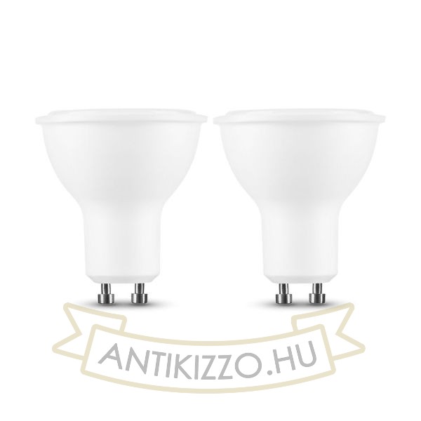 LED Izzó Spot Alu-Plastic 6W GU10 110° 4000K (550 lumen) dimm.