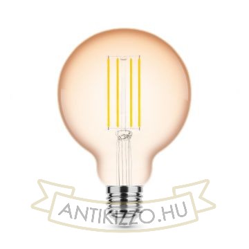 LED Filament Antikolt Gömb G95 4W E27 320° 1800K (300 lumen) dimm.