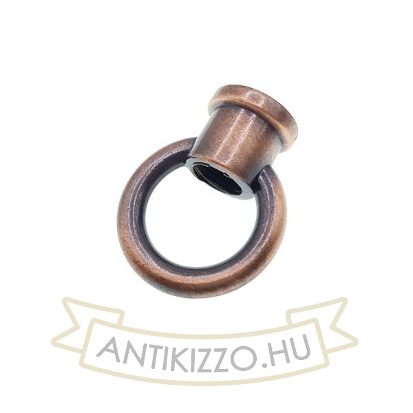 Lámpa tartógyűrű antik vörösréz - belső menetes 18mm