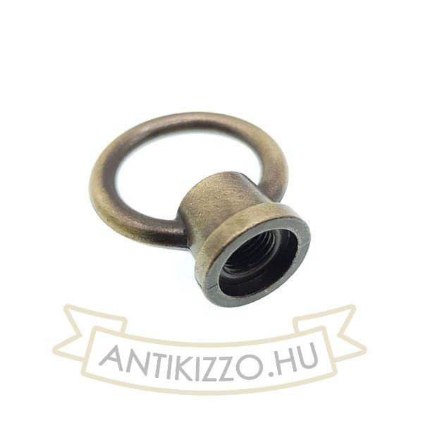 Lámpa tartógyűrű antik bronz - belső menetes 25mm