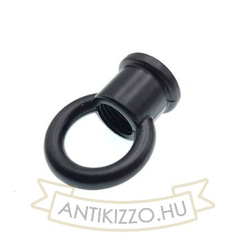 Lámpa tartógyűrű matt fekete - belső menetes 13mm