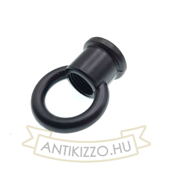 Lámpa tartógyűrű matt fekete - belső menetes 13mm