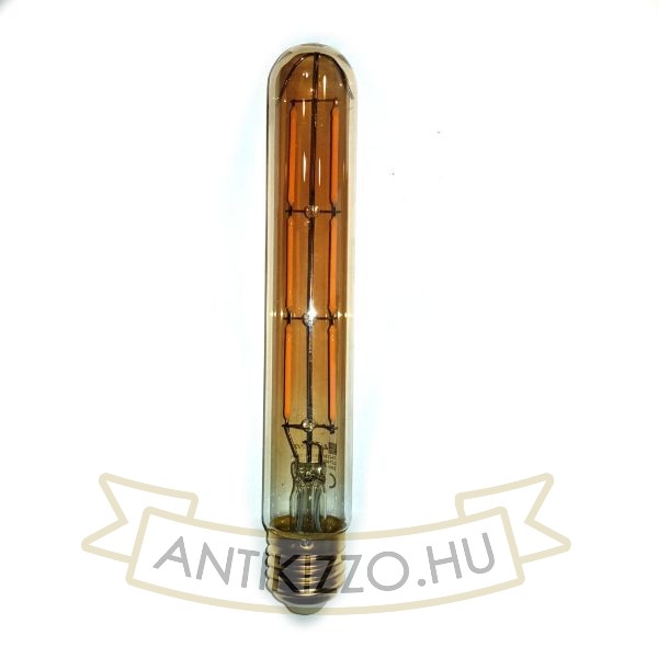 LED filament dekor izzó - T185 henger antikolt - 6 watt - szabályozható