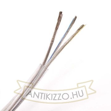 Átlátszó csillárvezeték 3×0,75 mm² keresztmetszettel