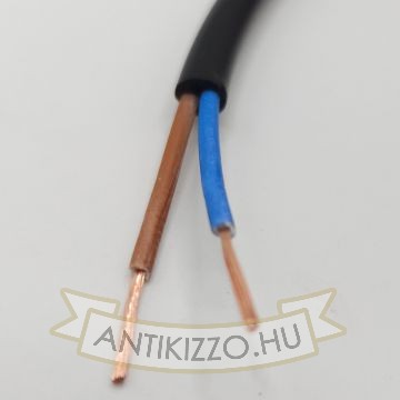 MT (H05VV-F) 2X0,75 MM2 FEKETE kerek