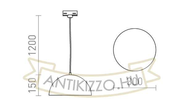 GLADYS 30 három áramkörös sínre fehér/fehér 230V LED E27 15W