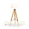 ALVIS/AMBITUS 46 állólámpa fehér bambusz/fekete 230V LED E27 15W
