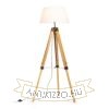 ALVIS/AMBITUS 46 állólámpa fehér bambusz/fekete 230V LED E27 15W