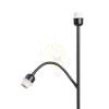 PAMPA állólámpa talapzat fekete 230V LED E27 11+7W