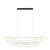 RIVIER LED I függő lámpa  fekete/tej akril 230V LED 24W  3000K