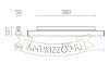 RIVIER LED 89 fali lámpa  króm/tej akril 230V LED 30W  3000K