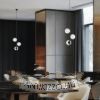 ETHERIA függő lámpa fekete opál üveg 230V LED E27 3x11W