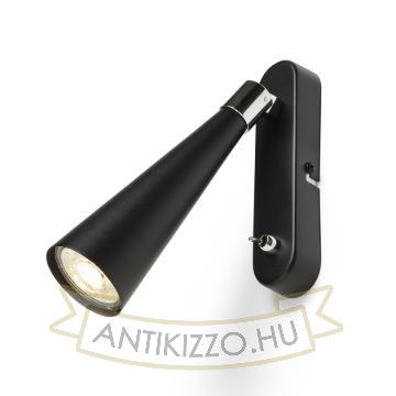 ALEXIS fali lámpa fekete króm 230V LED GU10 5W