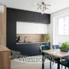 ARTEMIA 9 mennyezeti lámpa fekete szálcsiszolt sárgaréz 230V LED E27 9x15W