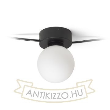 VELA V mennyezeti lámpa fekete opál üveg 230V LED G9 5x6W
