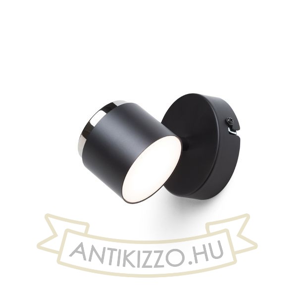 NOVA I fali lámpa fekete króm/tej akril 230V LED 4.2W 3000K