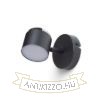 NOVA I fali lámpa fekete króm/tej akril 230V LED 4.2W 3000K
