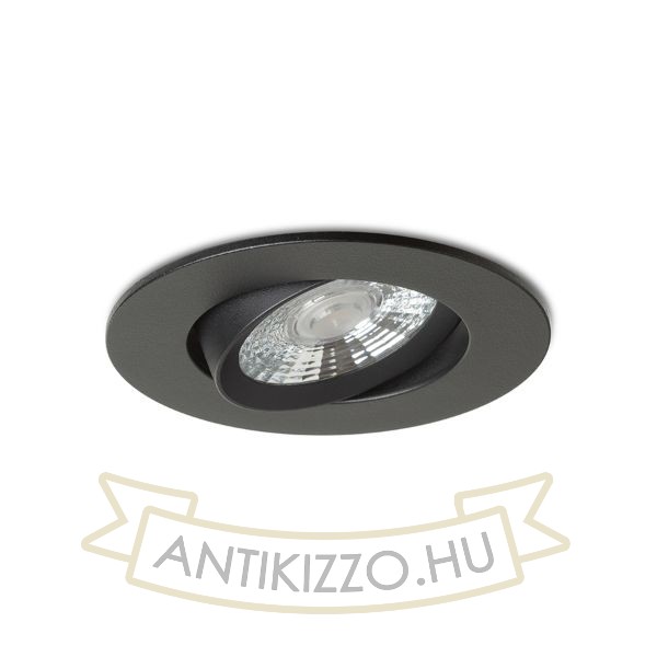NEFRIT DIMM süllyesztett lámpa fekete 230V LED 6W 36° 3000K