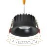 FLEUR IP54 DIMM süllyesztett lámpa fekete 230V LED 15W 60° IP54 3000K