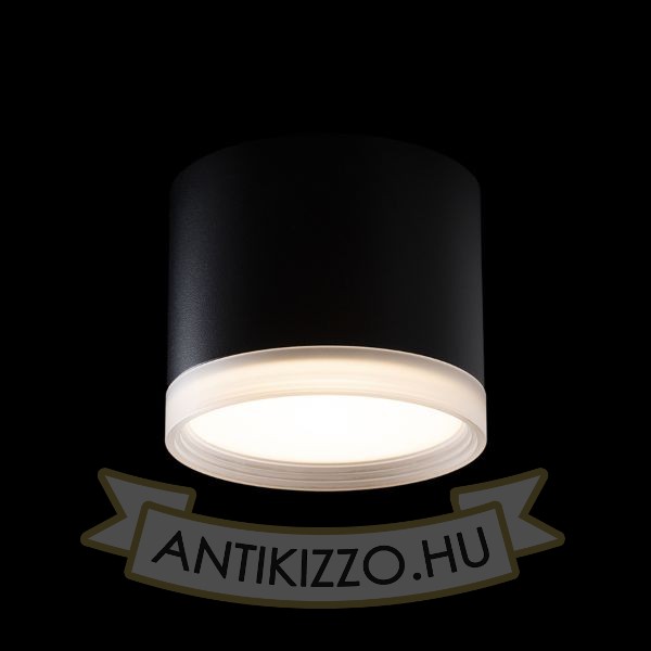 MEMA mennyezeti lámpa fekete szatén akril 230V LED GX53 7W