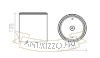 DUNE ES111 mennyezeti lámpa fehér 230V LED GU10 9W IP65
