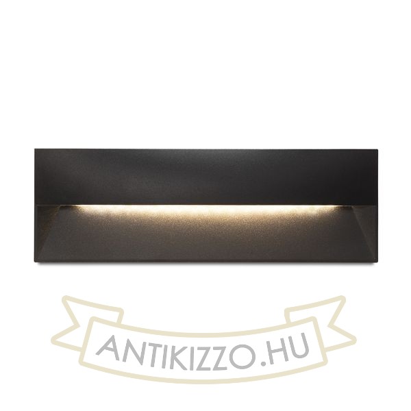 REP 27 süllyesztett lámpa fekete 230V LED 10W 90° IP65 3000K