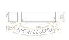REP 18 süllyesztett lámpa fekete  230V LED 6W 90° IP65  3000K