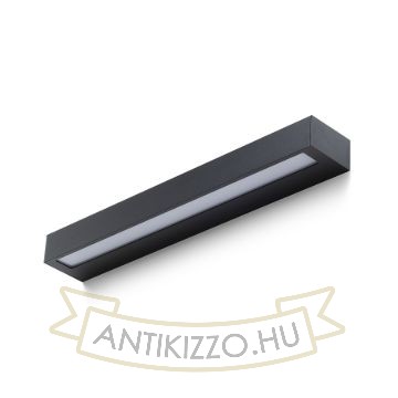 ASTER 50 fali lámpa fekete tej akril 230V LED 2x10W IP65 3000K