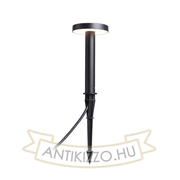 GEVALIA 20 leszúrható spot lámpa fekete matt akril 230V LED LED 5W IP65 3000K