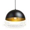 GLADYS 30 függő lámpa fekete/aranysárga  230V LED E27 15W