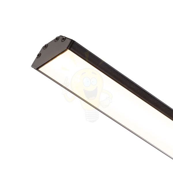 LED PROFILE J felületre szerelhető 1m fekete matt akrilát/alumínium 