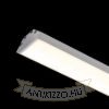 LED PROFILE J felületre szerelhető 1m fehér matt akrilát/alumínium 