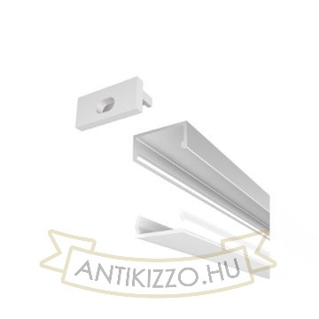 LED PROFILE G felületre szerelhető 1m eloxált alumínium/matt akrilát 