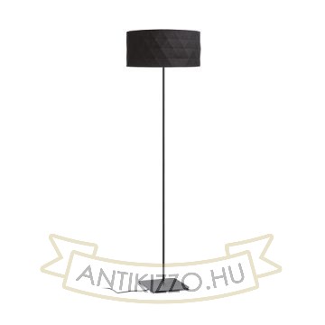 CORTINA/JAKARANDA állólámpa fekete/fekete textil/fém 230V LED E27 15W