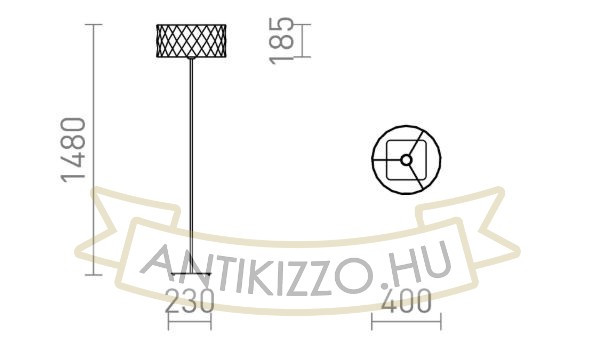 CORTINA/JAKARANDA állólámpa fehér/fehér textil/fém 230V LED E27 15W