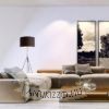 LUTON/RON 55 állólámpa  Polycotton fekete/fekete/fém 230V LED E27 15W