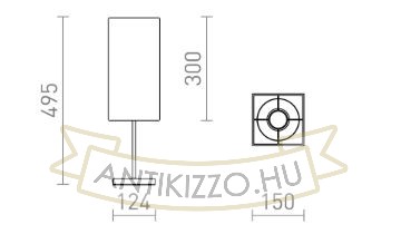 NYC/TEMPO 15/30 asztali lámpa  Polycotton fehér/nikkel 230V LED E27 15W