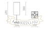 NYC/TEMPO 15/30 asztali lámpa  Polycotton fehér/króm 230V LED E27 15W