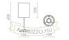 NYC/RON 15/20 asztali lámpa  Polycotton fehér/króm 230V LED E27 15W