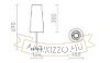 NYC/CONNY 15/30 asztali lámpa  Monaco petróleum kék/ezüst PVC/nikkel 230V LED E27 11W