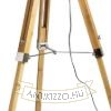 ALVIS/ILUSION állólámpa  krómozott fólia/bambusz 230V LED E27 15W