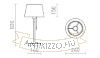 KEITH/ALVIS 24 asztali lámpa USB-vel fehér bükk 230V LED E27 11W