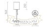 KEITH/RON 15/20 asztali lámpa USB-vel  Polycotton fehér/bükk 230V LED E27 15W
