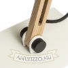NIZZA asztali lámpa Polycotton fehér/fa 230V LED E14 7W